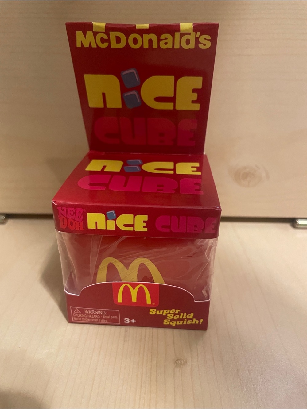 McDonald's Red and Yellow Nice Cube Branded Party Favor